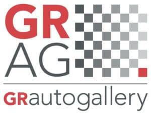 classic car dealership: GR Auto Gallery logo