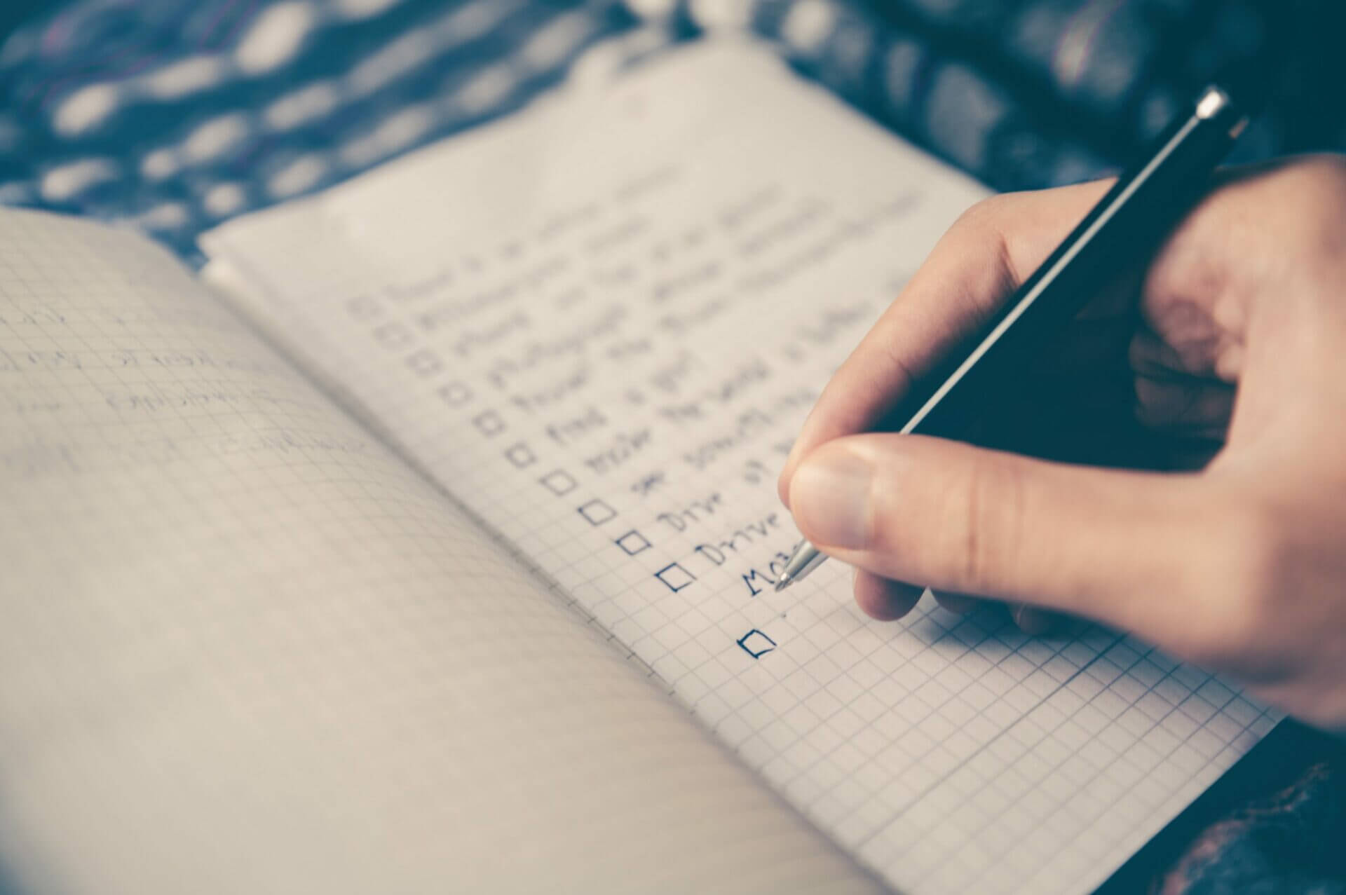 Vehicle for shipping checklist