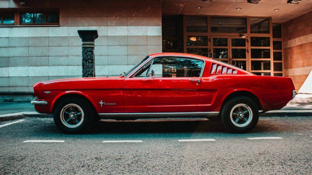 1965 Ford Mustang Fastback in Red. Do your due diligence and make an informed decision before you buy a classic car.